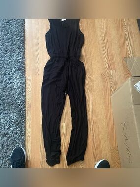 Pink Lily Black Sleeveless Jumpsuit
